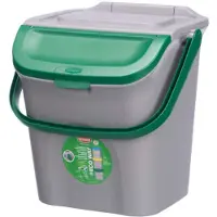 Stefanplast Poubelle pour déchets triés, 28 L, vert