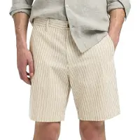 Selected Seersucker Short Homme Beige S