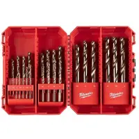 Milwaukee Forets pour métal - - 4932352471 HSS‑G RED COBALT - Cobalt QUAD EDGE 135 - 1–13 mm - Cylindrique