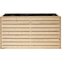 Westmann Asket XL : Plate-bande surélevée de jardin en bois, sans fond, dimensions 160 x 70 cm