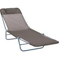 Outsunny Fauteuil de relaxation pour l'extérieur Fauteuil de relaxation pour le bain pour les deux-pattes 4 couleurs AU-1107-FQU8