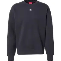 HUGO Sweat-shirt 'Dettil' noir / blanc