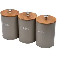 KINGHOFF Conservation des alimentsBrunbeste kitchen container set 30733