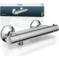 Schutte Robinet de douche SCHÜTTE VICO avec thermostat, thermostat, mitigeur de douche, thermostat de douche en chrome