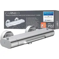 Eisl mitigeur de bain CARNEO, mitigeur de bain avec thermostat, mitigeur de bain chromé