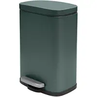 Spirella Akira, 5 litres, rectangulaire, acier, vert, avec pédale, acier