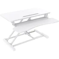 V7 Poste de travail assis/debout DT2SSW - Blanc