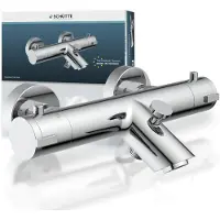 Schutte mélangeur de bain LONDON, thermostat de bain, mélangeur de bain, chrome
