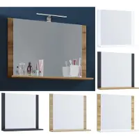 VCM Miroir de salle de bain Miroir mural Miroir suspendu Salle de bain Tablette Lendas 80 x 55 Miroir de salle de bain Miroir mural Miroir suspendu Salle de bain Tablette Lendas 80 x 55