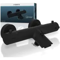 Schutte Robinet thermostatique LONDON SCHÜTTE Noir mat