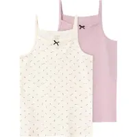 Name it Maillot de corps crème / vert / orchidée