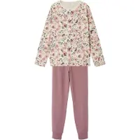 Name it Pyjama 'Nostalgia Flower' beige / marron / kaki / rose ancienne