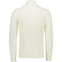 Gant pour homme. 8050603 Pull beige avec demi-fermeture éclair (4XL), Casuel, Coton