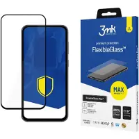3mk Protection Verre hybride FlexibleGlass Max pour Samsung Galaxy S23 FE cadre noir (1 pcs, Samsung Galaxy S23 FE), Téléphone portable : film de protection, Noir, Transparent