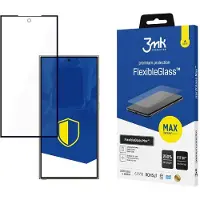 3MK Verre hybride FlexibleGlass Max pour Samsung Galaxy S24 Cadre noir ultra (Samsung Galaxy S24 Ultra), Téléphone portable : film de protection, Noir