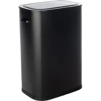 QLT Poubelle - No Less - Ouverture avec capteur - 55 litres - 42 x 28,5 x 62,5 cm - Noir