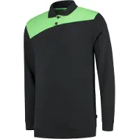 Tricorp 302004BlackLimeS Polosweater Bicolor Naden (S)