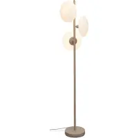 It's About Romi - Lampadaire Sapporo - Gris - 32x32x161cm pour salon, chambre à coucher