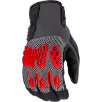 KLIM Baja S4, gants ,Noir/Gris/Rouge ,L
