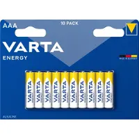 Varta Pack de 10 piles alcalines Energy AAA -LR03- 1.5V