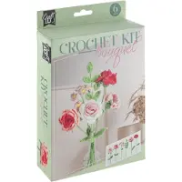 GrafiX Green Bouquet de fleurs au crochet 6 roses