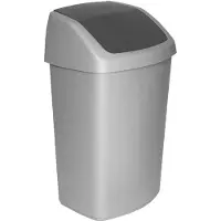 Curver Seau à couvercle basculant 25 l argent/anth