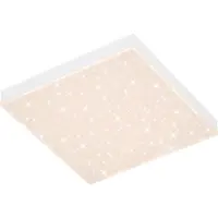 Briloner CCT LED Panel LEUCHTEN FRAMELESS, 15 W, 1600 lm, IP20, blanc, plastique-métal, intensité lumineuse variable, avec télécommande, CCT, 29,5 x 29,5 x 6,1 cm