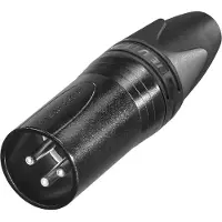 Neutrik SECTION DE CÂBLE XLR, 3 PÔLES MÂLE, ARGENTÉ, NOIR -