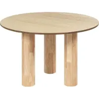 Beliani Table De Repas Orin Imitation Bois Bois Clair