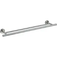 Wenko 19616100 Porte Serviette Duo Bosio Acier Inox