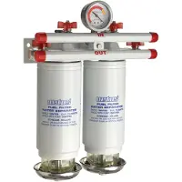VETUS 460 L/h Double Water Separator Fuel Filter Blanc