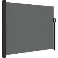 vidaXL Marquise latérale extensible Anthracite 160x500 cm