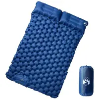 vidaXL Matelas de camping autogonflant avec oreillers 2 personnes