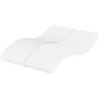 vidaXL Matelas mousse blanc 120x210 cm degré de fermeté H2 H3