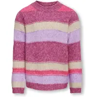 ONLY GIRLS Pull-over 'ELAINE' beige / orchidée / violet clair / rose