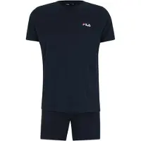 FILA Pyjama court marine / rouge / blanc