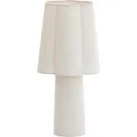 Light & Living Lampe de table Musaby Forme organique - lin blanc