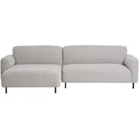 Ebuy24 Salvador canapé canapé gauche gris clair.
