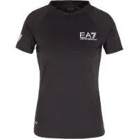 EA7 pour femme. 8NTT70_TJEMZ T-shirt de sport noir (XXL), Multisport, Polyamide, Manche courte