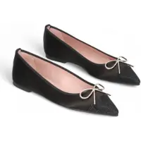 Pretty ballerinas pour femme. 51629 Chaussures Ella noires (36), Cuir, Plat, 1 à 3 cm, Aucun, Casuel