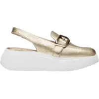 Wonders pour femme. A-3624_5432_7285 Escarpins en cuir doré Acalia (37), 3 à 5 cm, Boucle, Casuel