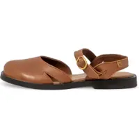El naturalista pour femme. 258741123005_023 Sandales en cuir N5874 Arenisca marron (38), Plat, Boucle, Casuel