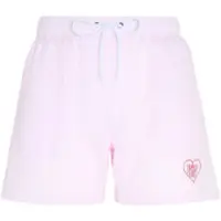 Family First pour homme. WIS2502 Maillot de bain à rayures roses en forme de coeur (L), Beachwear, Polyester