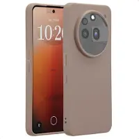 IMoshion Coque Couleur pour Nothing Phone (3a) Pro - Marron