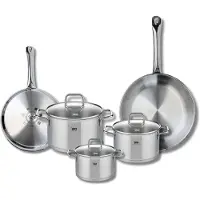 Elo Ensemble de 2 Poêles de cuisson 24 et 28 cm et 3 faitouts 14, 16 et 20 cm Profi Citrin