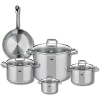 Elo Ensemble de 1 Poêle de cuisson 24 cm et 4 faitouts 12, 16, 20 et 26 cm Profi Citrin