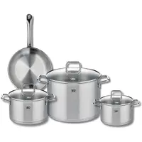 Elo Ensemble de 1 Poêle de cuisson 24 cm et 3 faitouts 16, 20 et 26 cm Profi Citrin