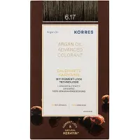 Korres Argan Oil coloration cheveux permanente à l'huile d'argan teinte 7.17 Dark Blonde Beige 50 ml