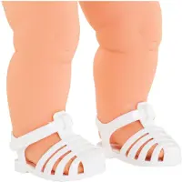 Corolle Mon Grand Poupon Sandalen Wit, 36cm