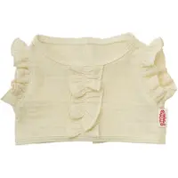 Heless Jupe portefeuille pour poupée Ecru à volants, 35-45 cm